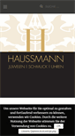 Mobile Screenshot of juwelier-haussmann.de