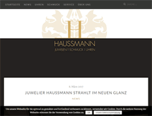 Tablet Screenshot of juwelier-haussmann.de